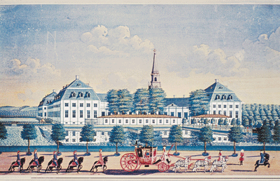 Hirschholm i 1739 (Hørsholm Egns Museum)